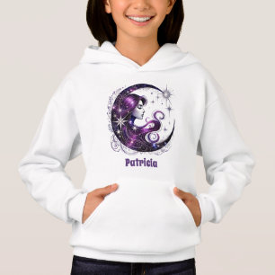 Cute moon stars add name kids girls
