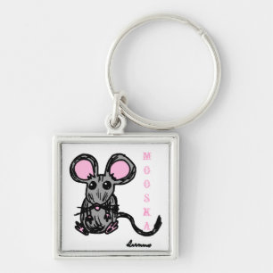 Cute Mooska Mouse Keychain