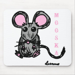 Cute Mooska Mouse Mousepad