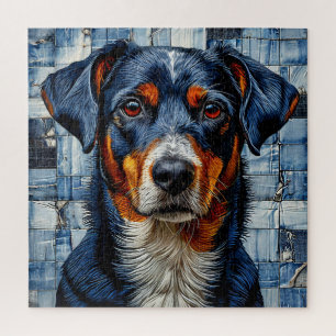 Cute mosaic Dog Jigsaw Puzzle