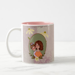 Cute Mother & Child Illustration Mother's Day Mug