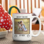 Cute Mother or Father Pet Parents Two-Tone Coffee Mug<br><div class="desc">Cute custom mug for coffee, tea, hot chocolate, milk, or juice. With the option to customize or personalize with photos, text or words, or a name of your choice. Great gift for Mother's or Father's day, Birthday, or Christmas. remind them how much they are loved and give mom or dad...</div>