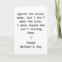 Cute Mother’s Day Card, Adorable Mom Greeting