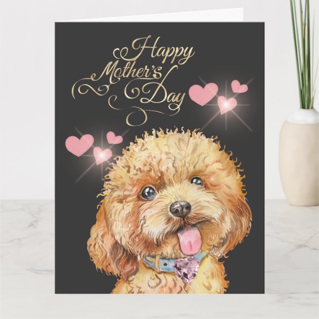 Cute Mother's Day Dog Card (Front)