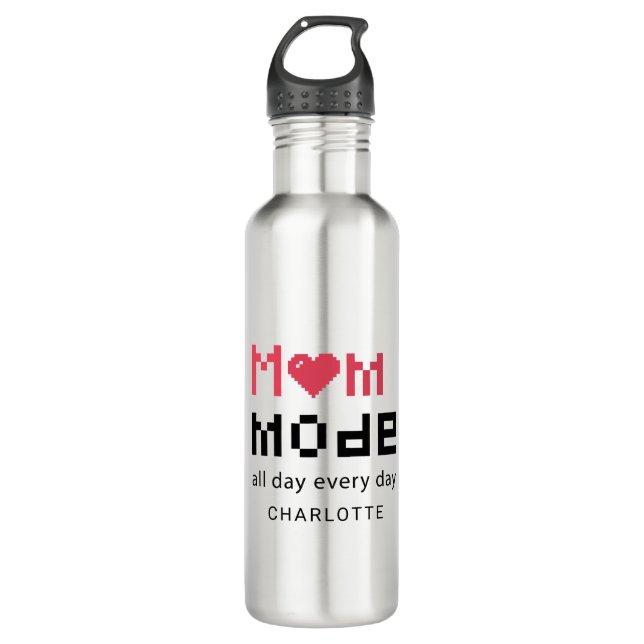 Cute Mothers Day Funny Gag Moms Personalized 710 Ml Water Bottle (Front)