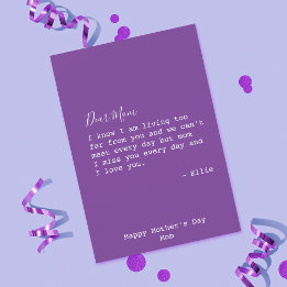 Cute Mothers day missing her Card