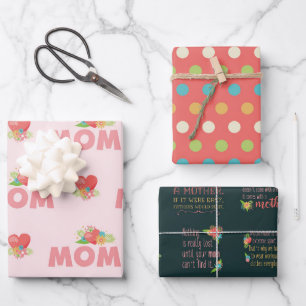 Cute Mother's Day Wrapping Paper Sheet