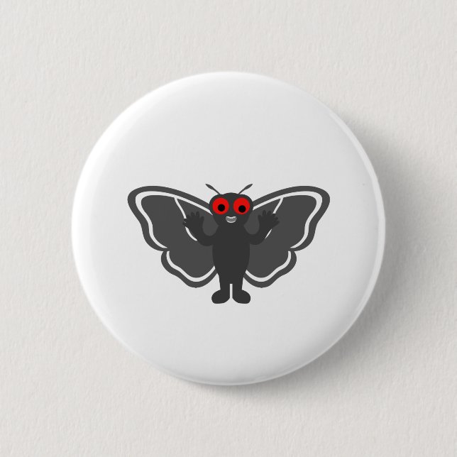 Cute Mothman 2 Inch Round Button (Front)