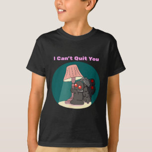 Cute mothman cryptid can’t quit funny goth humour T-Shirt