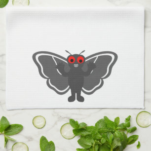 Cute Mothman Kitchen Towel