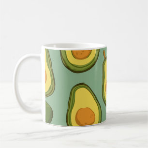 Cute Motif Avocado Mug