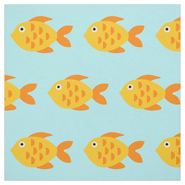 Cute motif de poisson rouge en tissu DO-IT-YOURSEL (Échantillon)