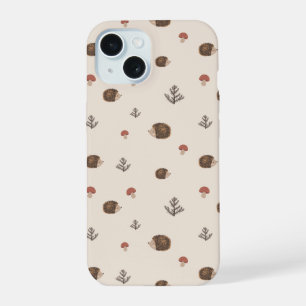 Cute Motif forestier de Hérisson et Champignons