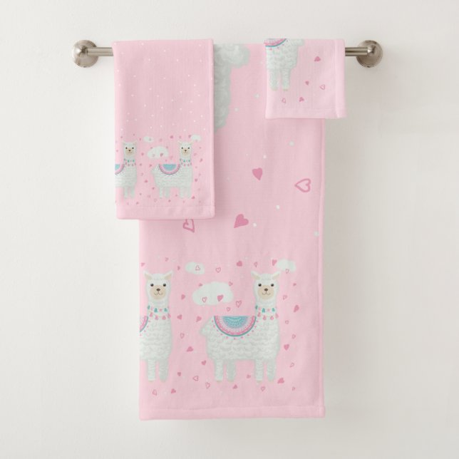 Cute motif lama rose arrière - plan (En situation)