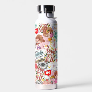 Cute Motivational – Positive Quote Kawaii Water Bottle