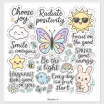 Cute Motivational Quotes & Happy Characters