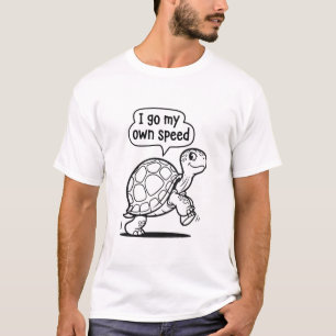 Cute Motivational Turtle Cartoon T-Shirt