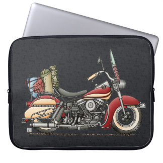 Cute Motorcycle Laptop Sleeve
