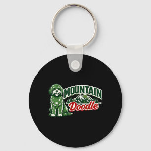 Cute Mountain Doodle Vintage Retro Outdoor Hiking Keychain
