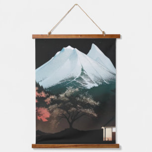 Cute mountain landscape tapestry