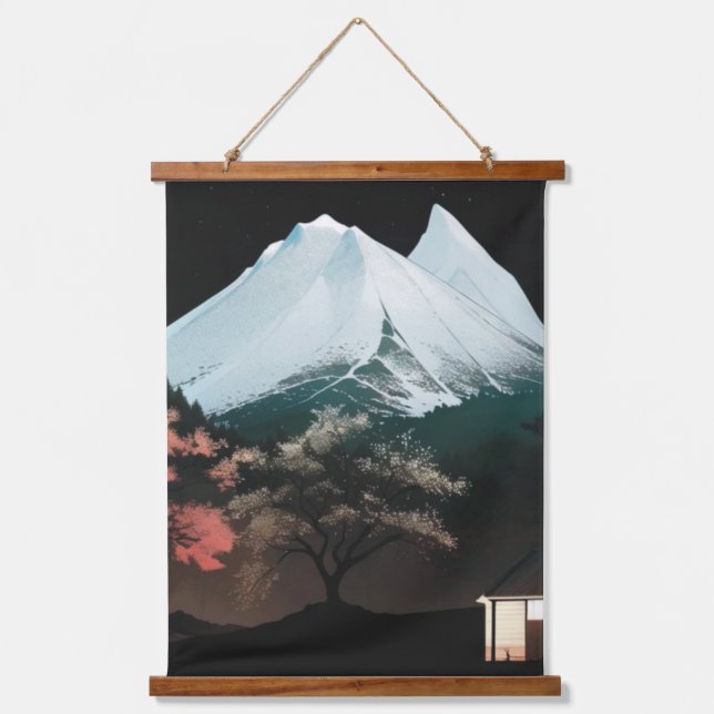 Cute mountain landscape tapestry  (Front)
