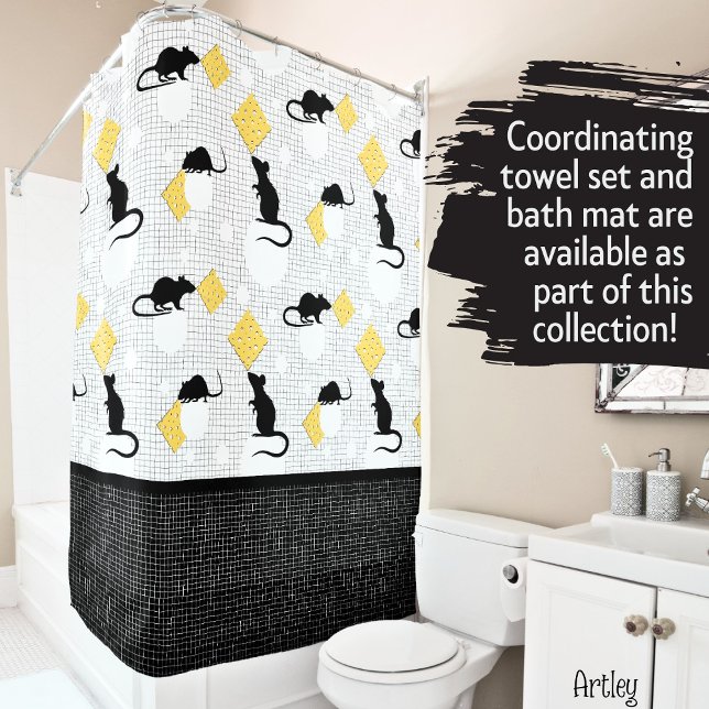 Cute Mouse and Swiss Cheese Bubbles Black White  (Creator Uploaded)