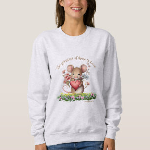 Cute Mouse Bible Quote Sweatshirt Corinthians
