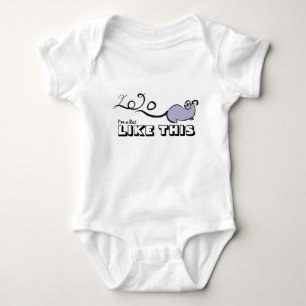 Cute Mouse Cartoon Rat New Year 2020 Baby Bodysuit