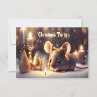 Cute mouse celebrates Christmas - Christmas Party