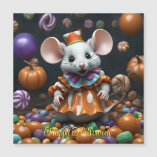 cute mouse halloween personalized custom card 