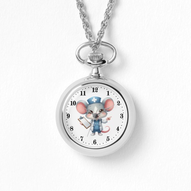 Cute mouse lovers Nurse  Watch (Front)