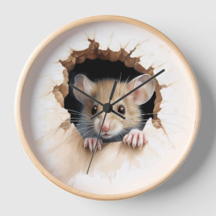 Cute Mouse Nursery Mice  Clock