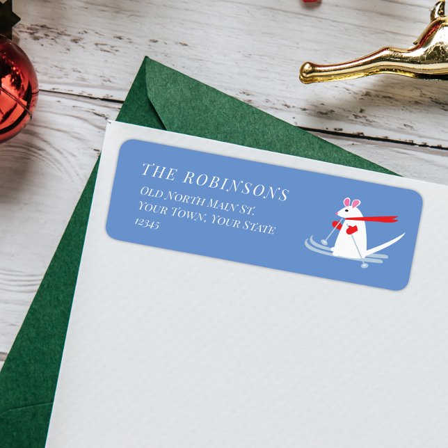 Cute Mouse on Skis Christmas Mr. Mouski (Creator Uploaded)