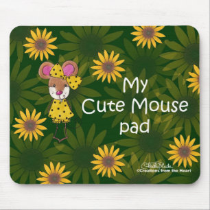 "Cute Mouse" Pad Mouse Pad