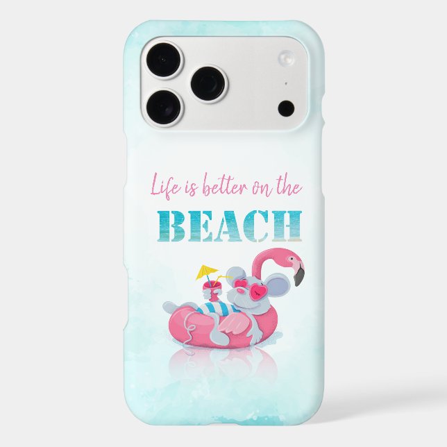 Cute Mouse  Stylish Beach  (Verso)