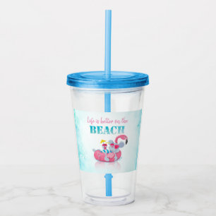 Cute Mouse  Stylish Beach    Acrylic Tumbler