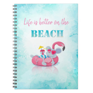 Cute Mouse  Stylish Beach   Notebook