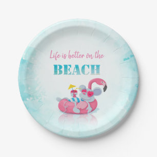 Cute Mouse Stylish Beach Paper Plate