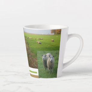 Cute Mouton Collage Latte Mug