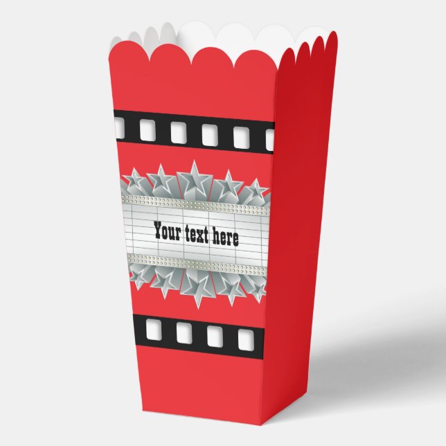 Cute Movie billboard customizable party Favor Box (Front)