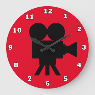 Cute movie home theatre wall clock