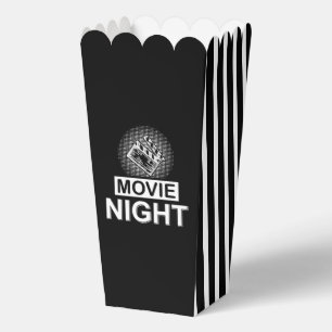 Cute movie night popcorn favor box