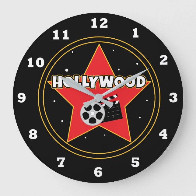 Cute movie star home theatre large clock (Front)