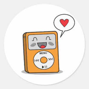 Cute MP3 Player Stickers