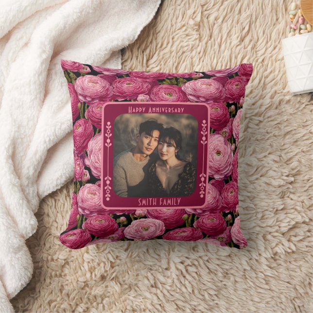 Cute Mr And Mrs Vow Renewal Throw Pillow  (Blanket)