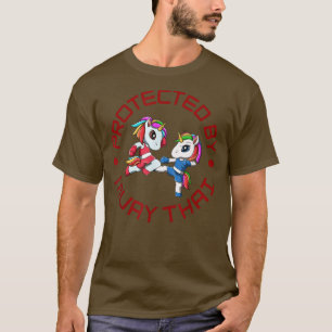 Cute Muay Thai Unicorns Funny Muay Thai T-Shirt