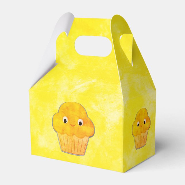Cute Muffin Drawing  Favor Box (Front Side)