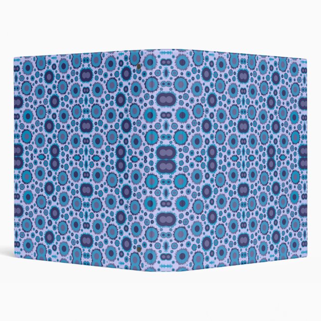 Cute multi blue colours suns patterns binder (Background)