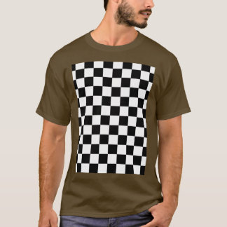 Cute Multicolor Digital Design In Black and White T-Shirt