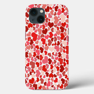 Cute Multicolor Hearts iPhone 13 Case